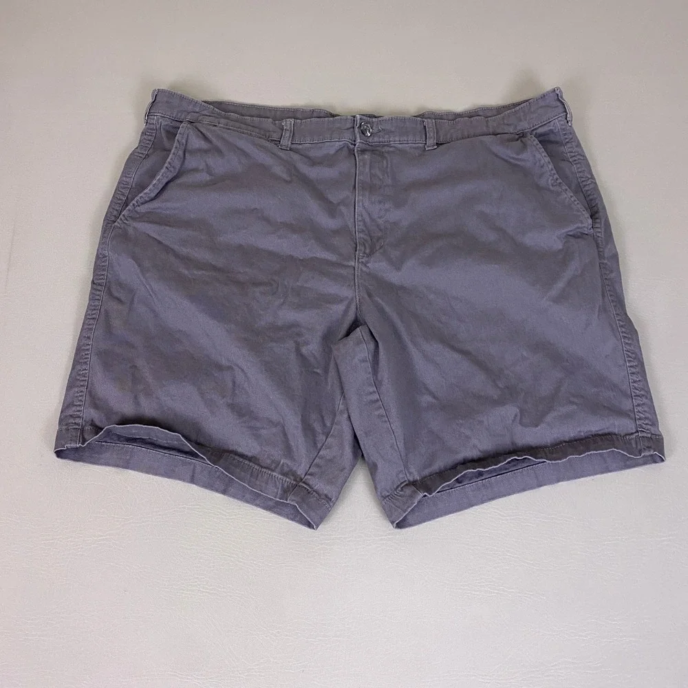 George‎ Shorts Men's Size 46 Grey Chino Stretch Cotton Casual Lightweight